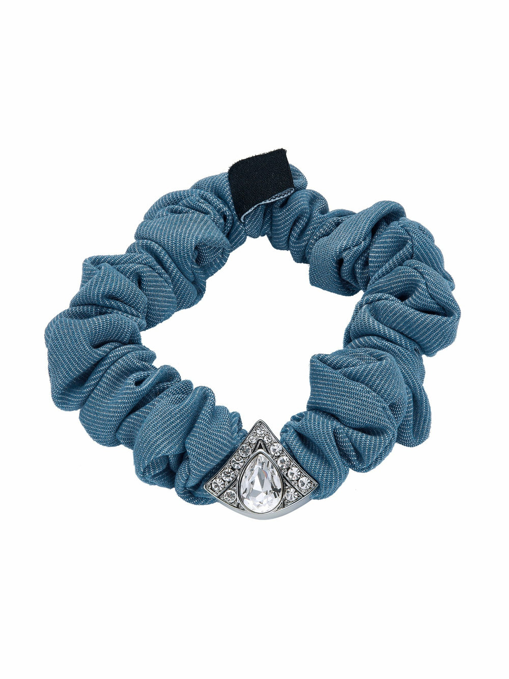 Helene Crystal Denim Hair Scrunchie Set | Nana Jacqueline
