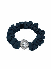 Helene Crystal Denim Hair Scrunchie Set | Nana Jacqueline