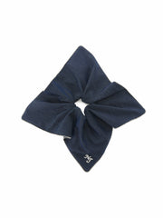 Amara Crystal-Trim Denim Blue Hair Tie | Nana Jacqueline