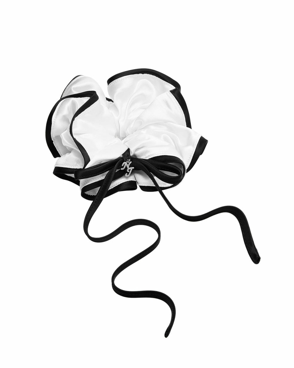 Marlene Scrunchie: White Scrunchie for Bridal Shower | Nana Jacqueline