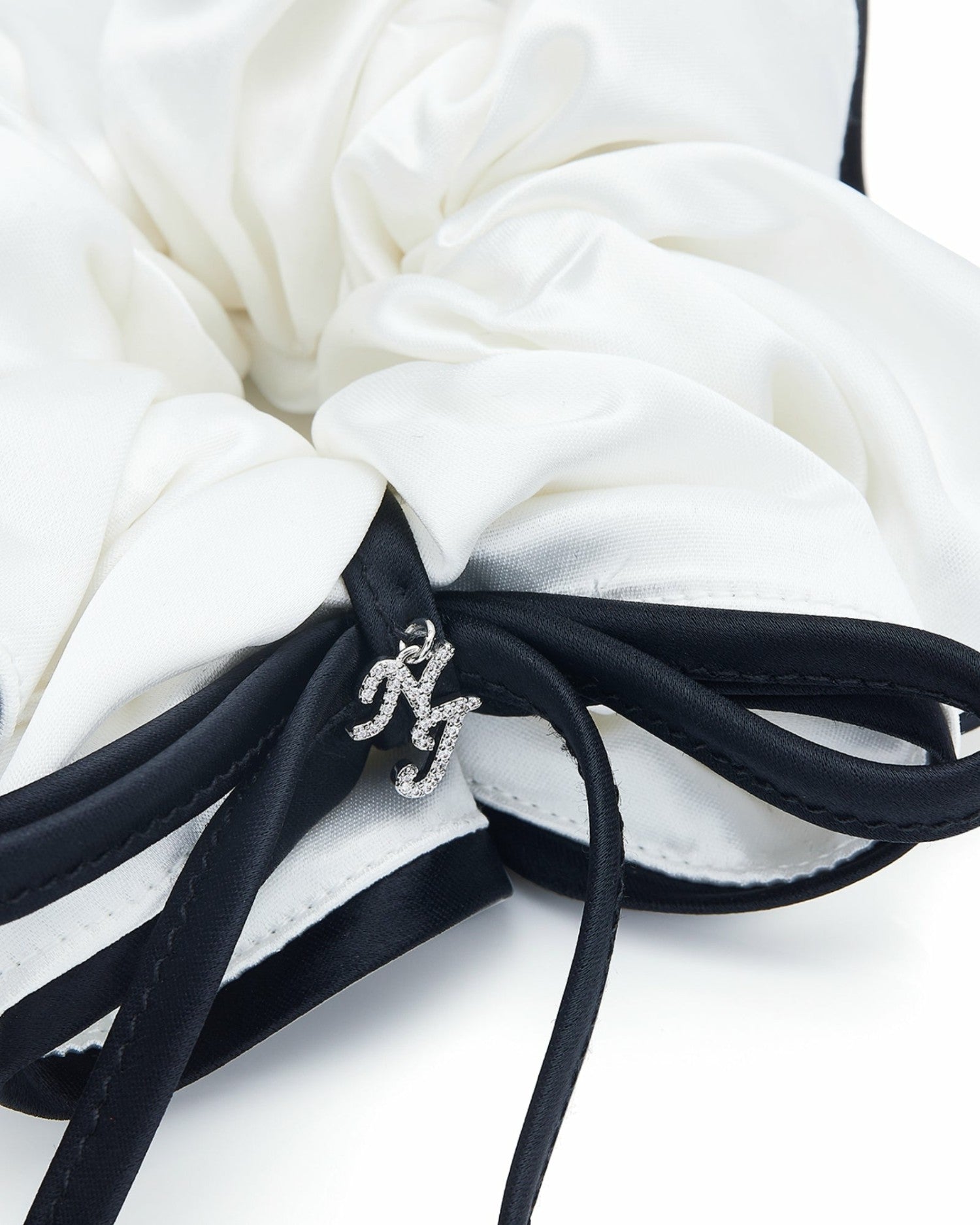 Marlene Scrunchie: White Scrunchie for Bridal Shower | Nana Jacqueline