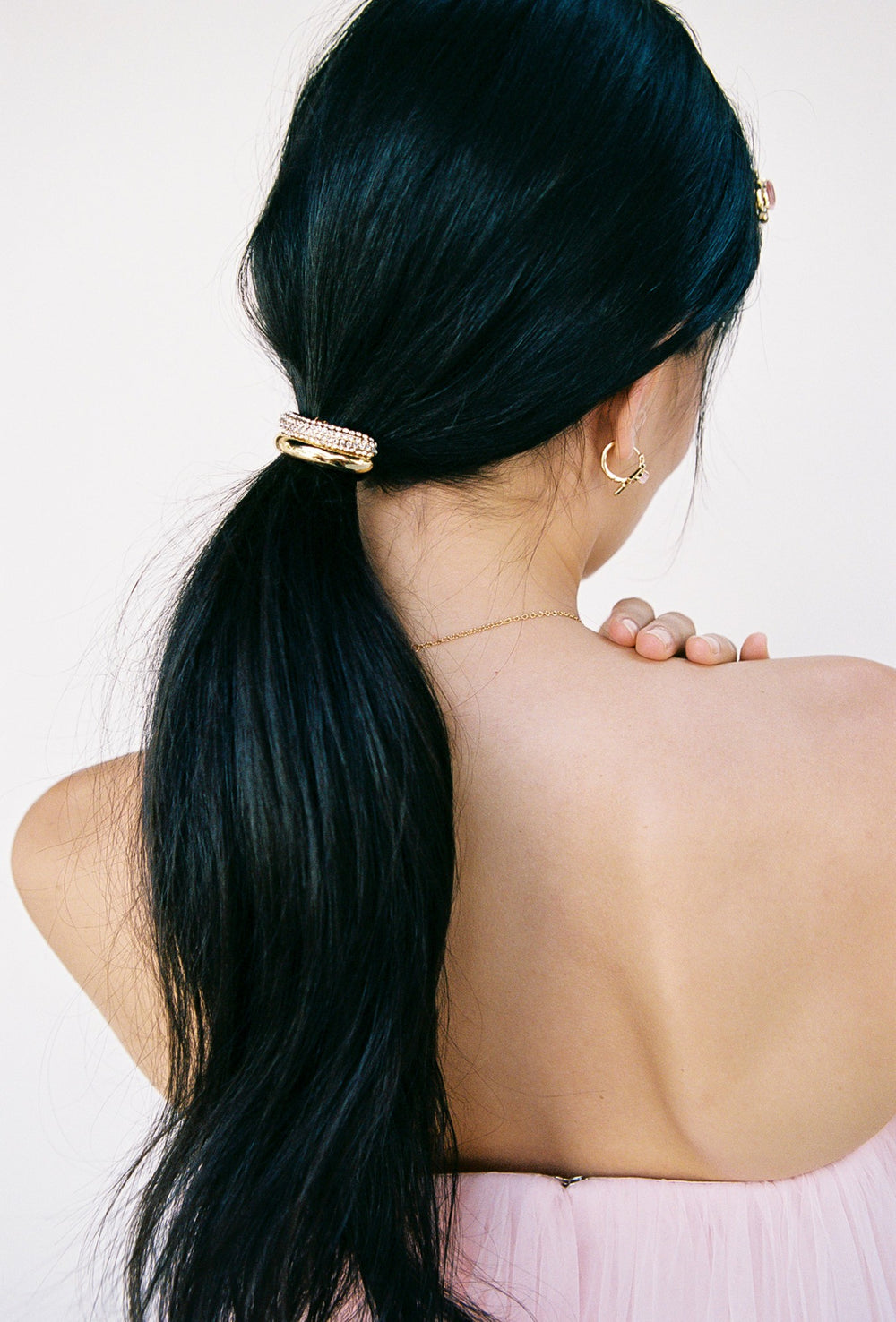 Théa Hair Tie: Gold Hair Tie for Evening Hairstyles | Nana Jacqueline