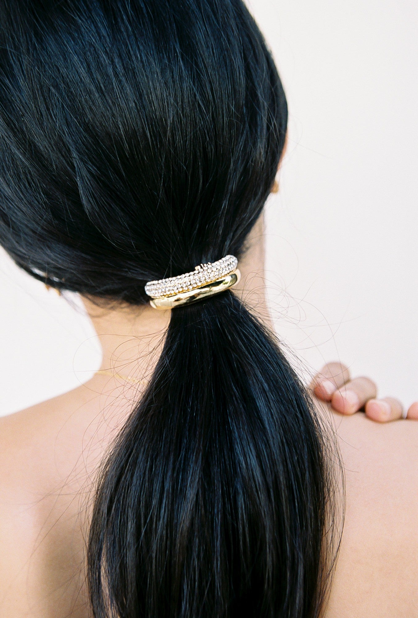 Théa Hair Tie: Gold Hair Tie for Evening Hairstyles | Nana Jacqueline