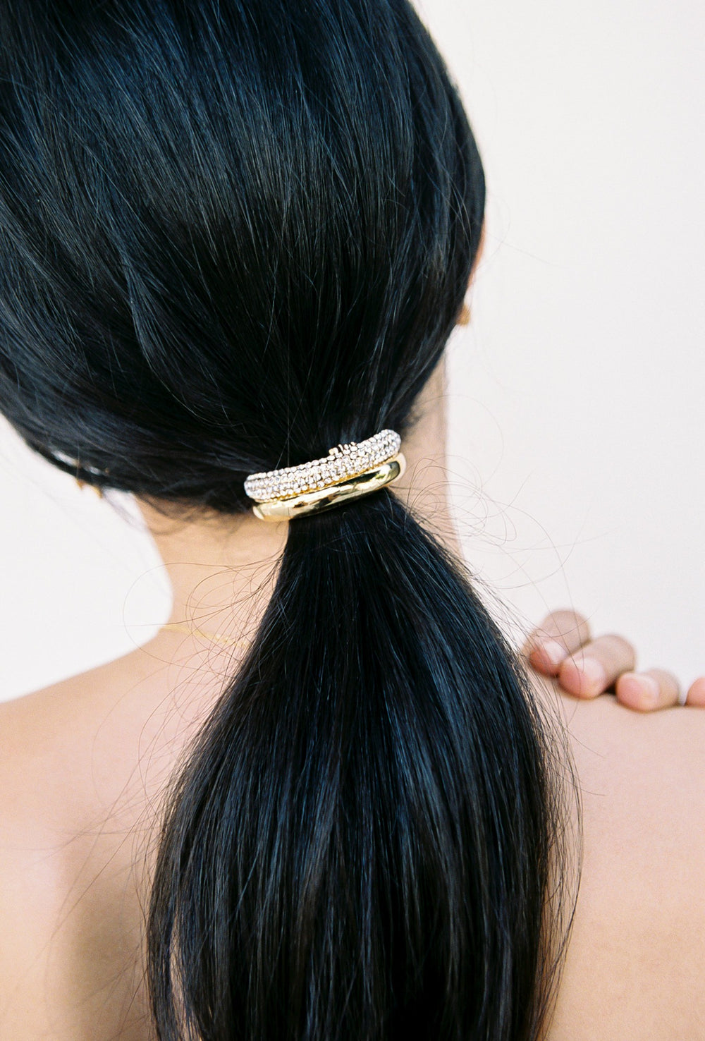 Théa Hair Tie: Gold Hair Tie for Evening Hairstyles | Nana Jacqueline