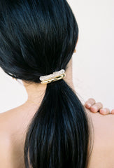 Théa Hair Tie: Gold Hair Tie for Evening Hairstyles | Nana Jacqueline
