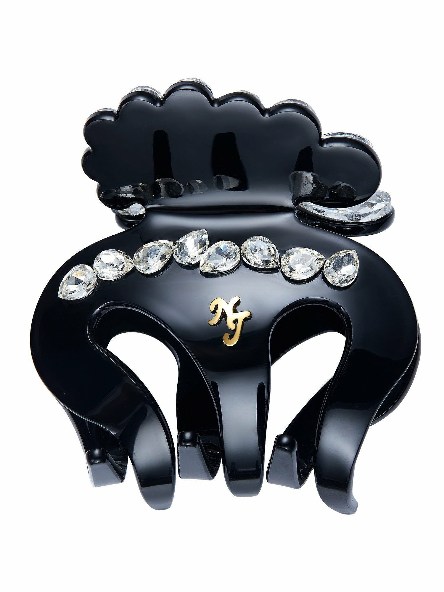 Ameline Crystal Black Hair Claw Clip | Nana Jacqueline