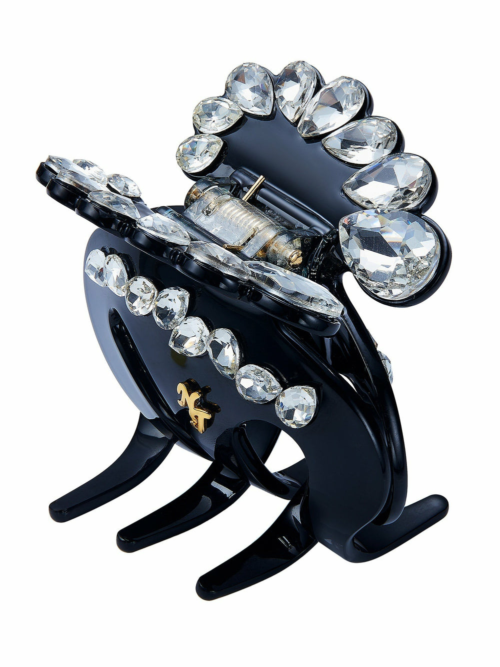Ameline Crystal Black Hair Claw Clip | Nana Jacqueline