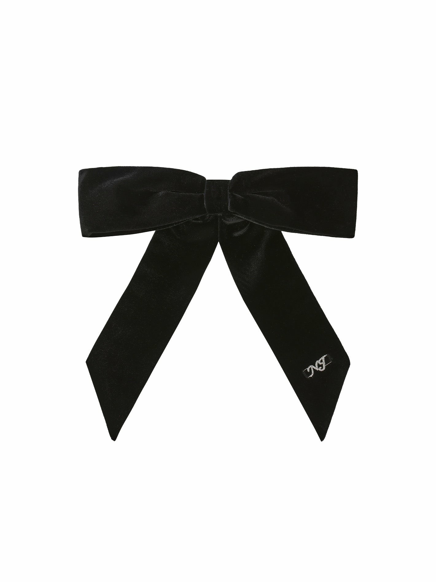 Mia Velvet Bow: Black Hair Bow for Cocktail Party | Nana Jacqueline