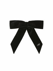 Mia Velvet Bow: Black Hair Bow for Cocktail Party | Nana Jacqueline
