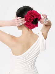 Amani Scrunchie: Red Hair Scrunchie for Date Night | Nana Jacqueline