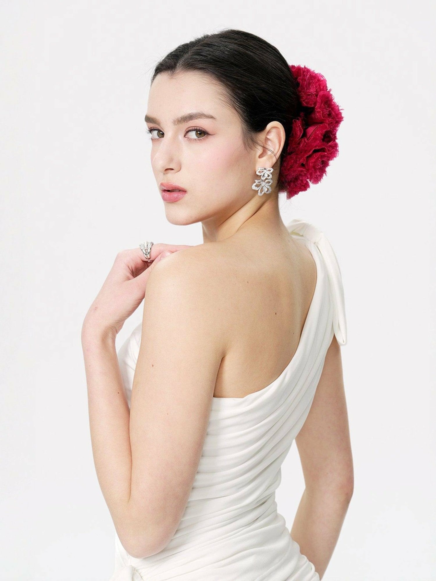 Amani Scrunchie: Red Hair Scrunchie for Date Night | Nana Jacqueline