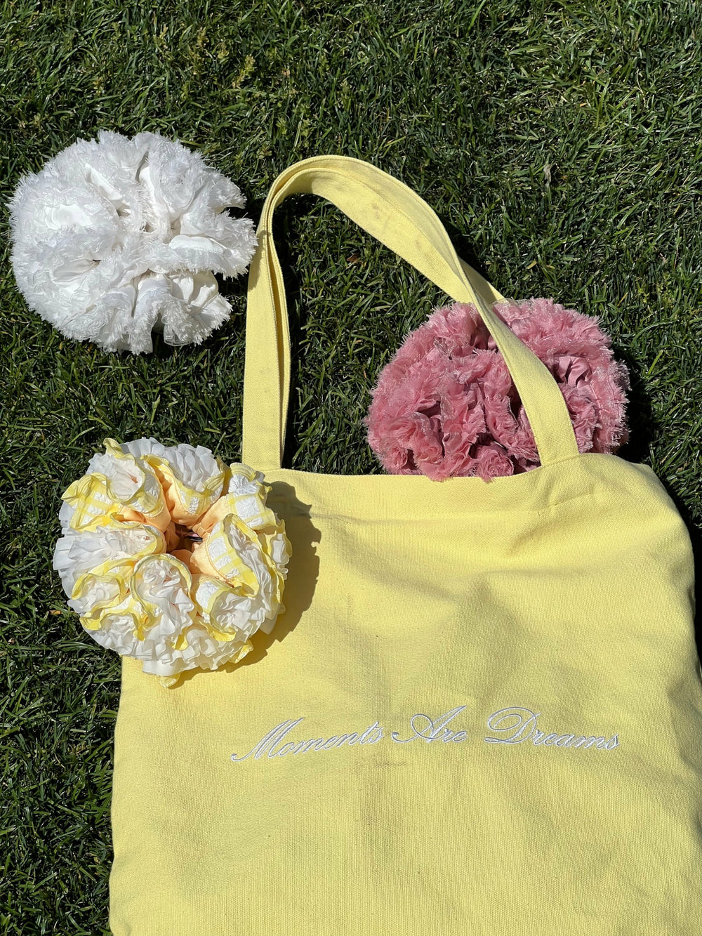 Amani Scrunchie: Yellow Hair Accessory for Brunch | Nana Jacqueline