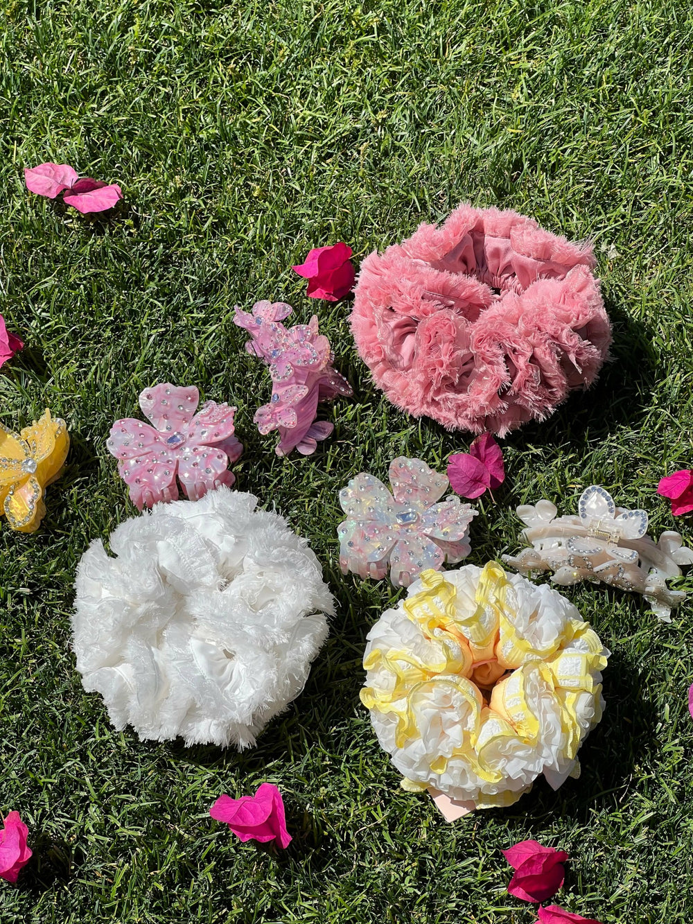 Amani Scrunchie: White Scrunchie for Bridal Shower | Nana Jacqueline