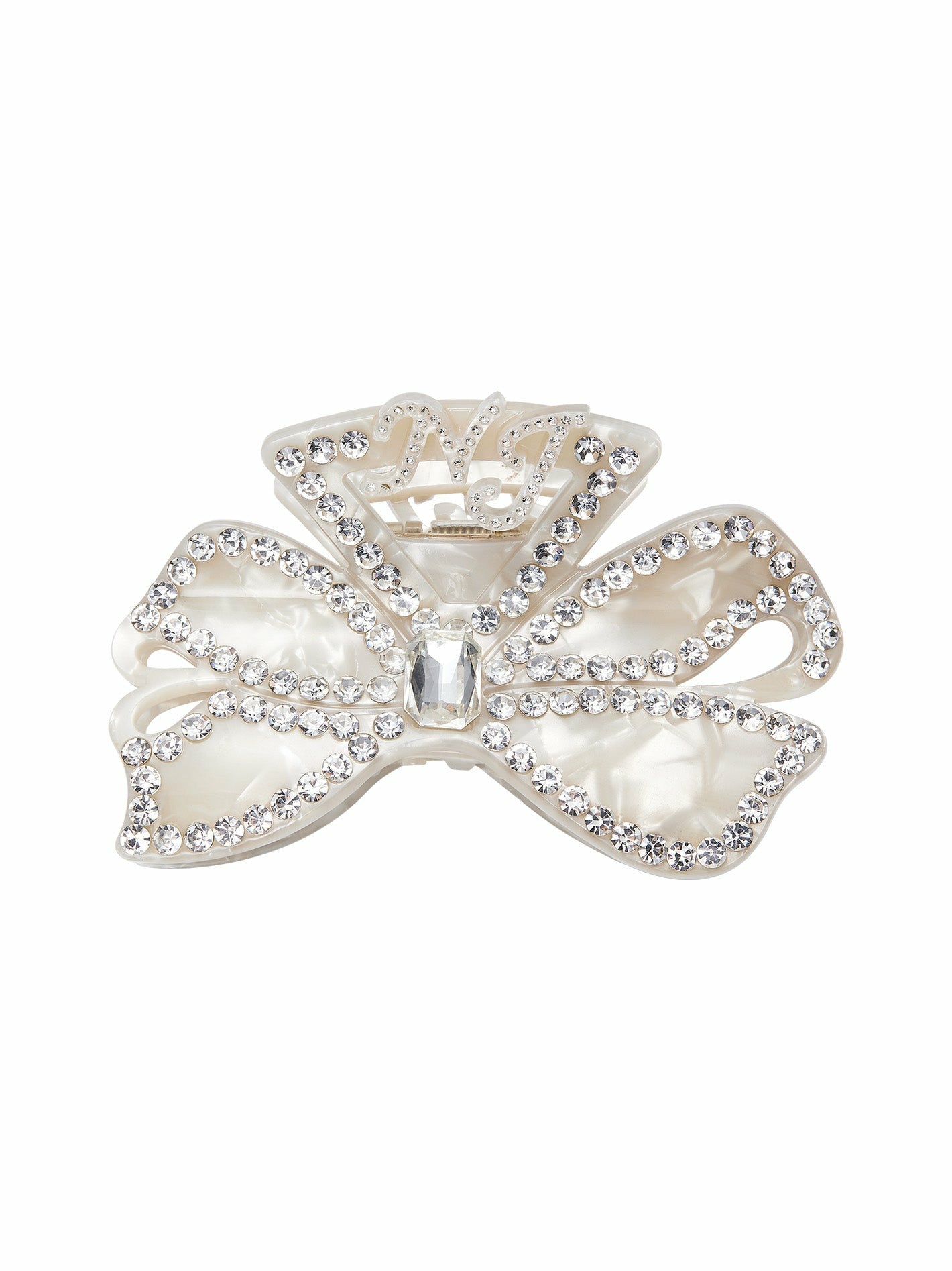 Sydney Hair Clip: White Hair Clip for Bridal Shower | Nana Jacqueline