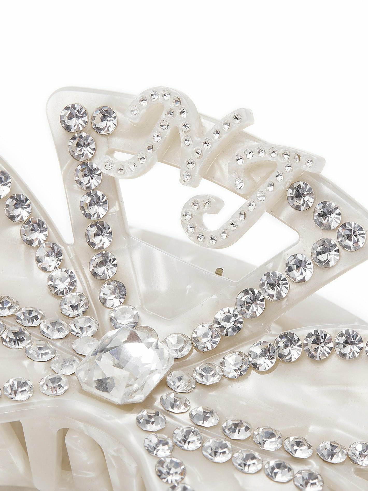 Sydney Hair Clip: White Hair Clip for Bridal Shower | Nana Jacqueline