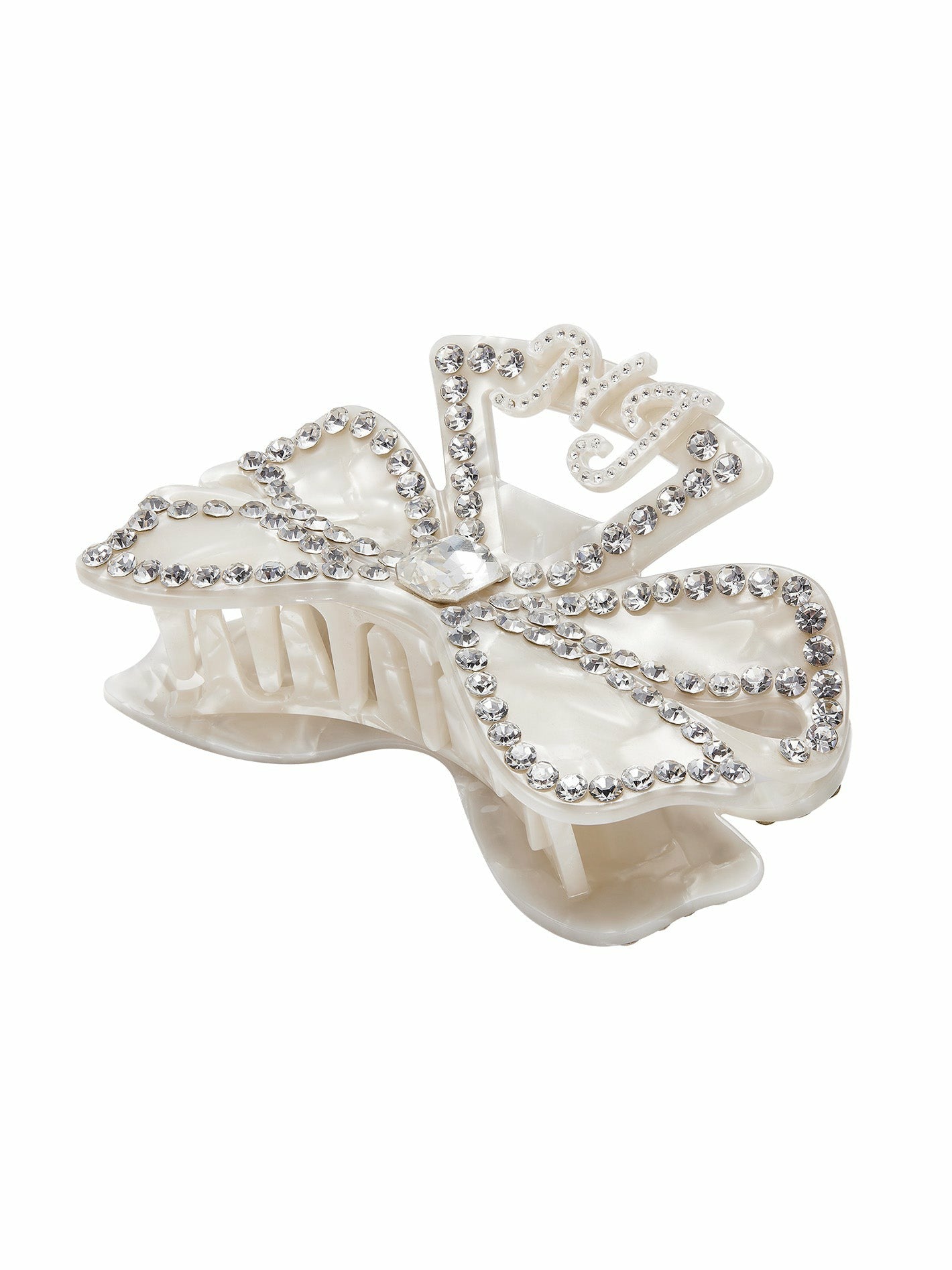 Sydney Hair Clip: White Hair Clip for Bridal Shower | Nana Jacqueline