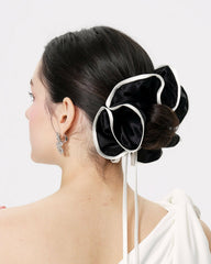 Marlene Scrunchie: Black Hair Scrunchie for Everyday Styling | Nana Jacqueline