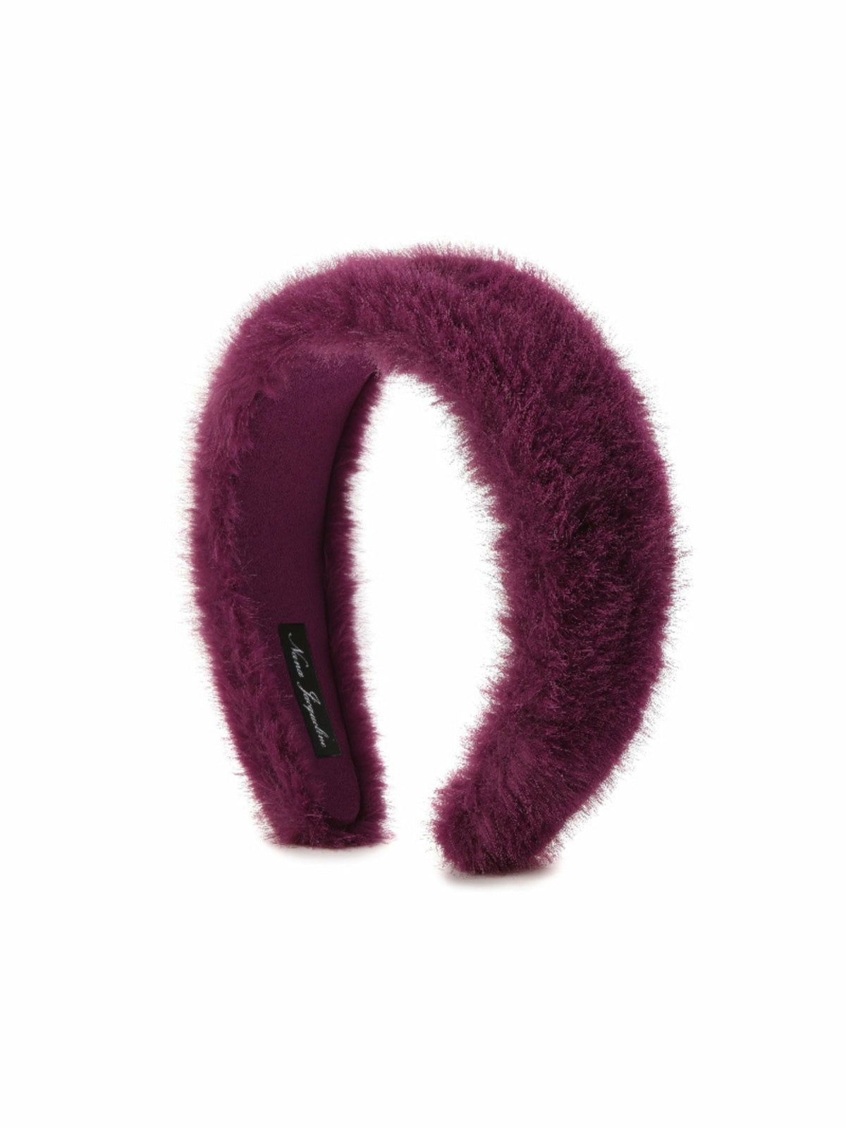 Melanie Fur Headband: Purple Headband for Winter Outfit | Nana Jacqueline