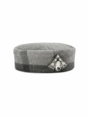 Cindy Diamond Hat: Grey Hat for Cocktail Party | Nana Jacqueline