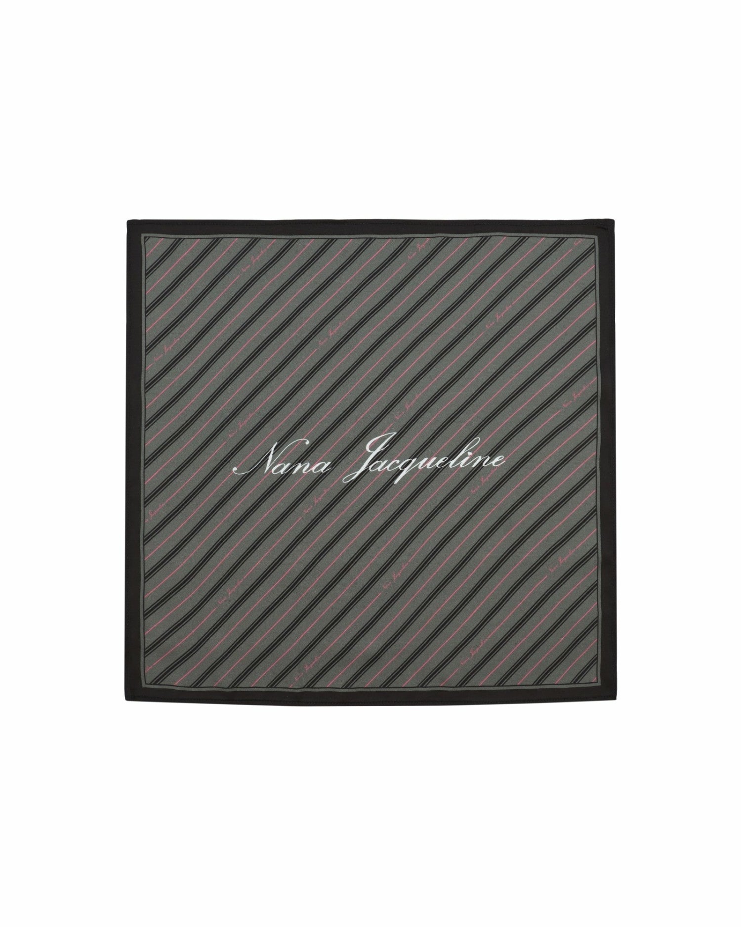 Bridget Pocket Square: Gray Satin Scarf for Workwear Styling | Nana Jacqueline