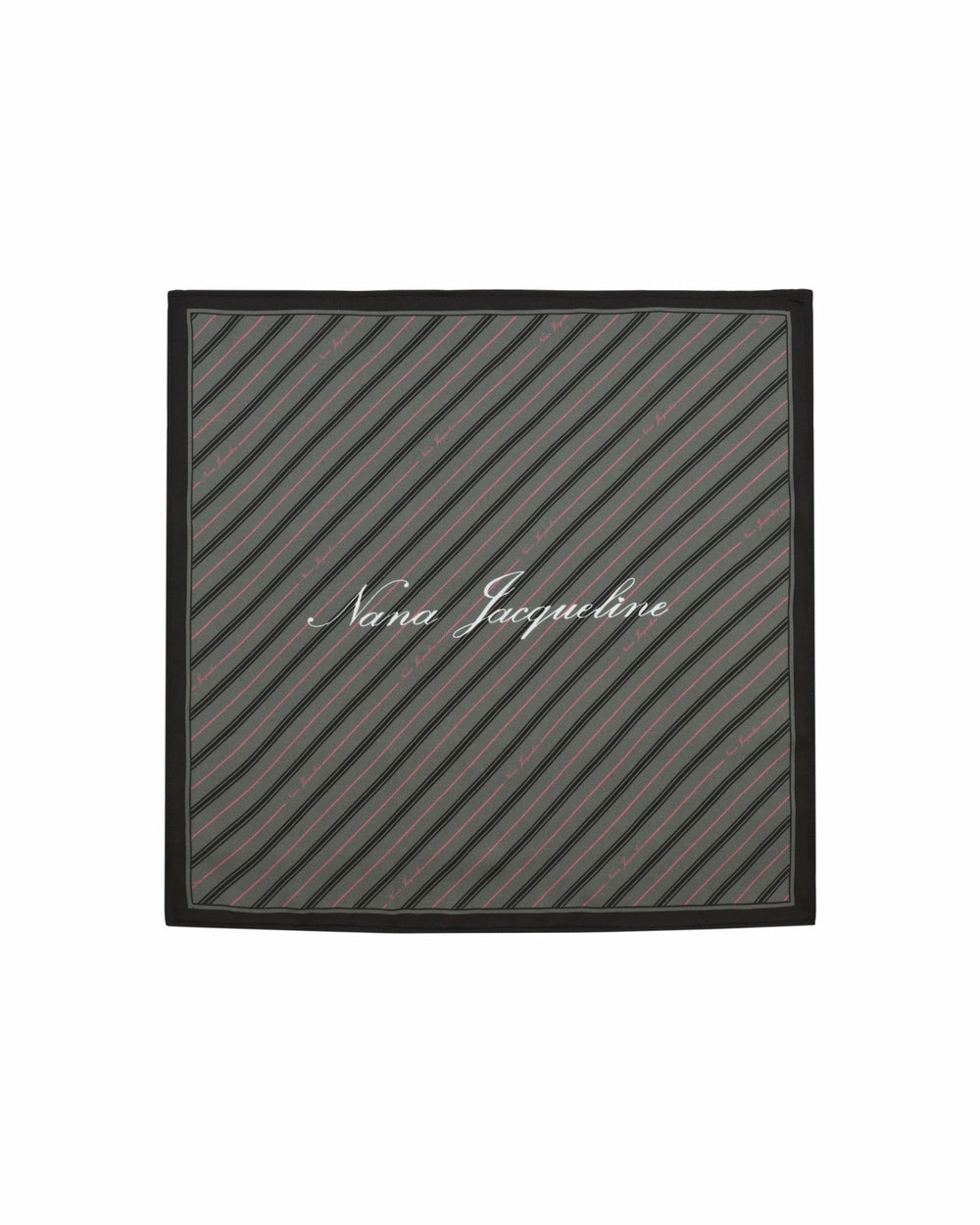 Bridget Pocket Square: Gray Satin Scarf for Workwear Styling | Nana Jacqueline