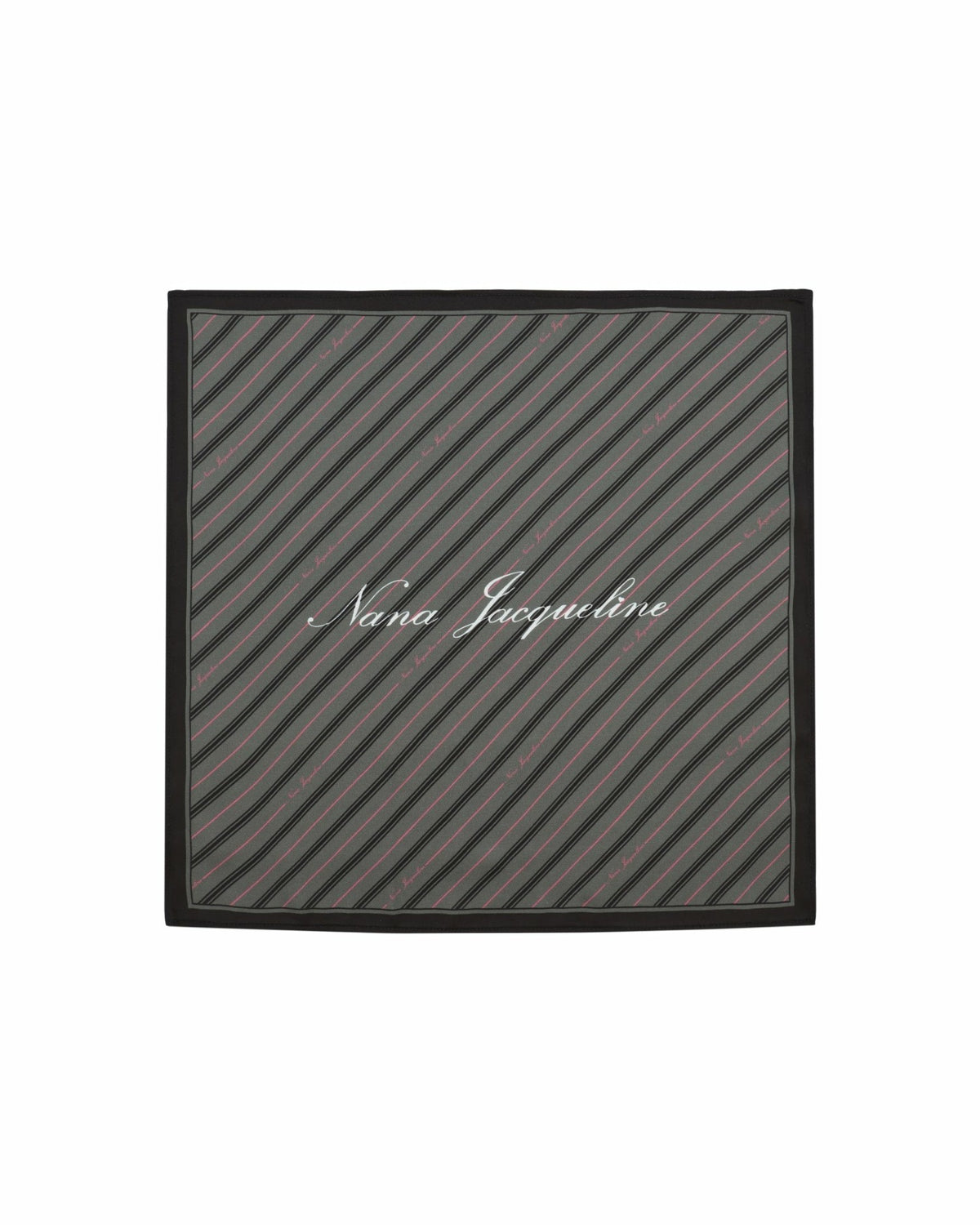 Bridget Pocket Square: Gray Satin Scarf for Workwear Styling | Nana Jacqueline