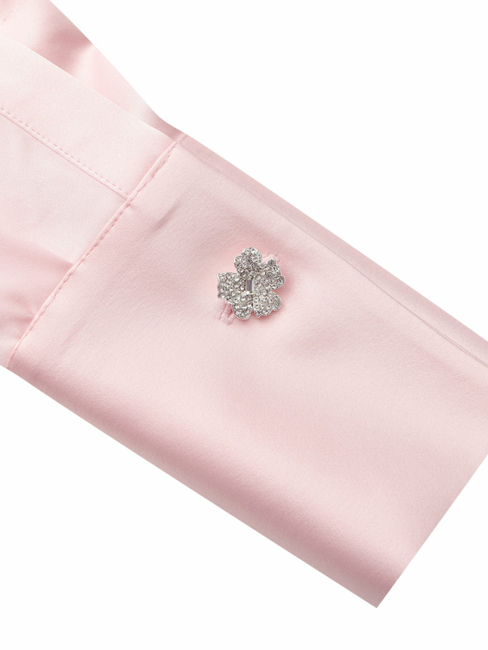 Eva Tie-Back Satin Pink Shirt | Nana Jacqueline