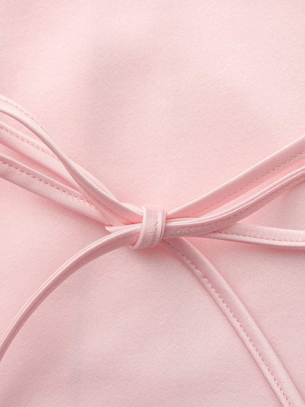 Eva Tie-Back Satin Pink Shirt | Nana Jacqueline