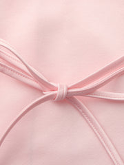 Eva Tie-Back Satin Pink Shirt | Nana Jacqueline