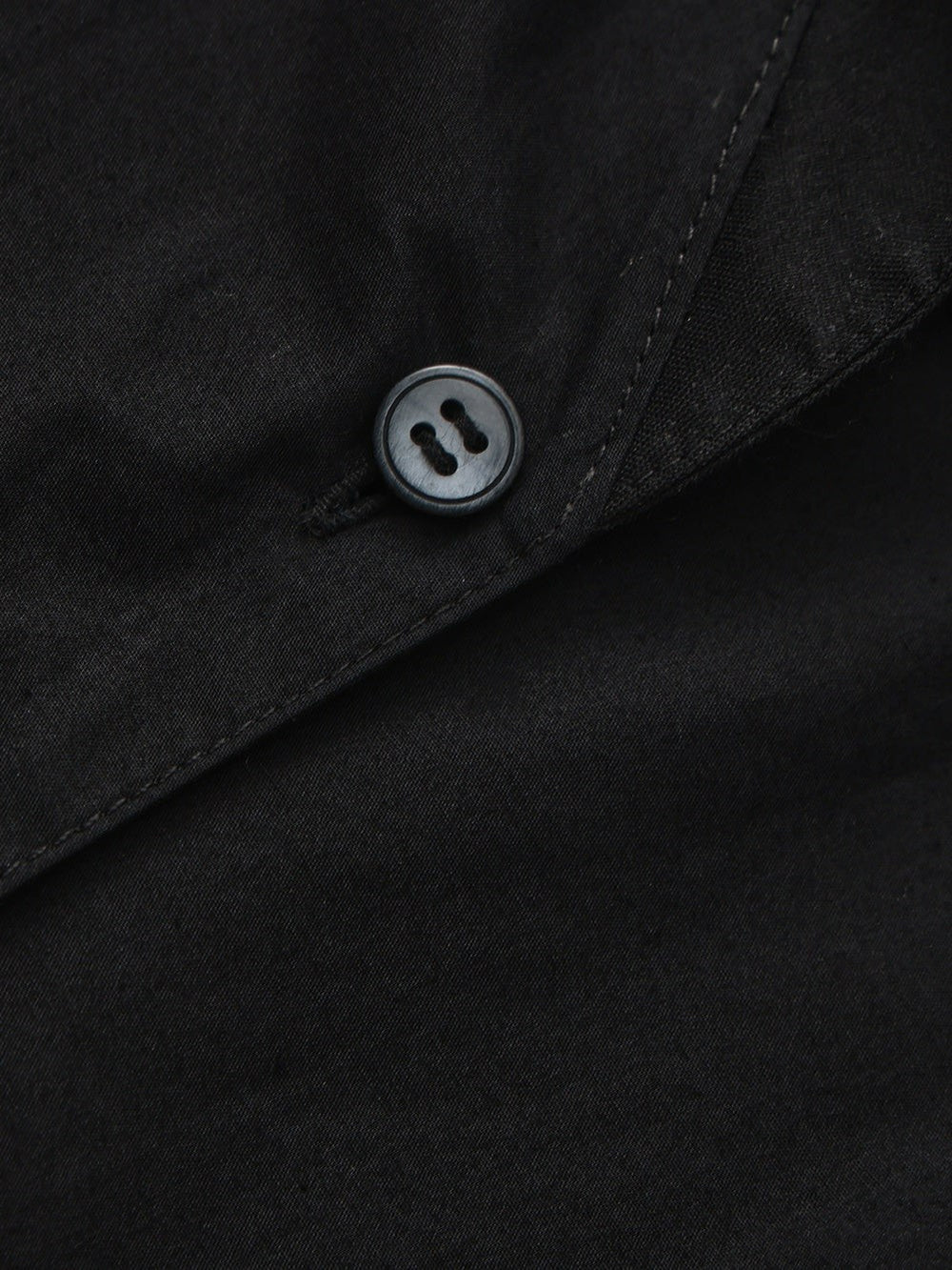 Black Tailored Long Sleeve Button-Down Shirt | Nana Jacqueline