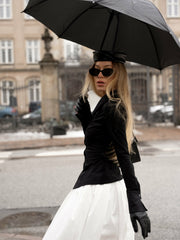 Black Tailored Long Sleeve Button-Down Shirt | Nana Jacqueline