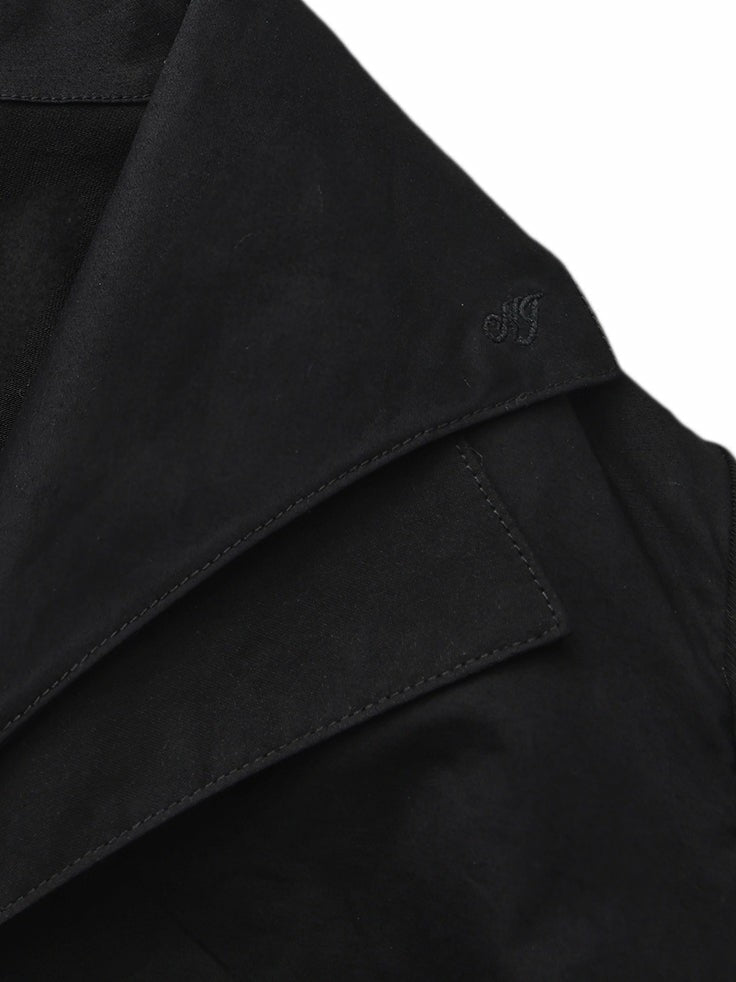 Black Tailored Long Sleeve Button-Down Shirt | Nana Jacqueline