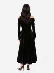 Blaire Velvet Top: Black Velvet Top for Cocktail Party | Nana Jacqueline