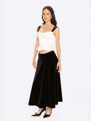 Gia Bow Top: White Top for Date Night | Nana Jacqueline