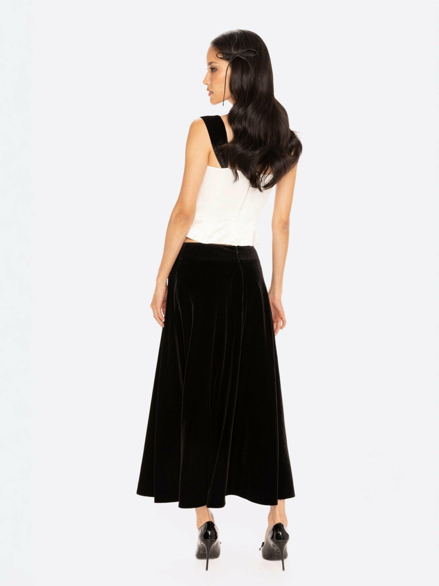 Gia Bow Top: White Top for Date Night | Nana Jacqueline