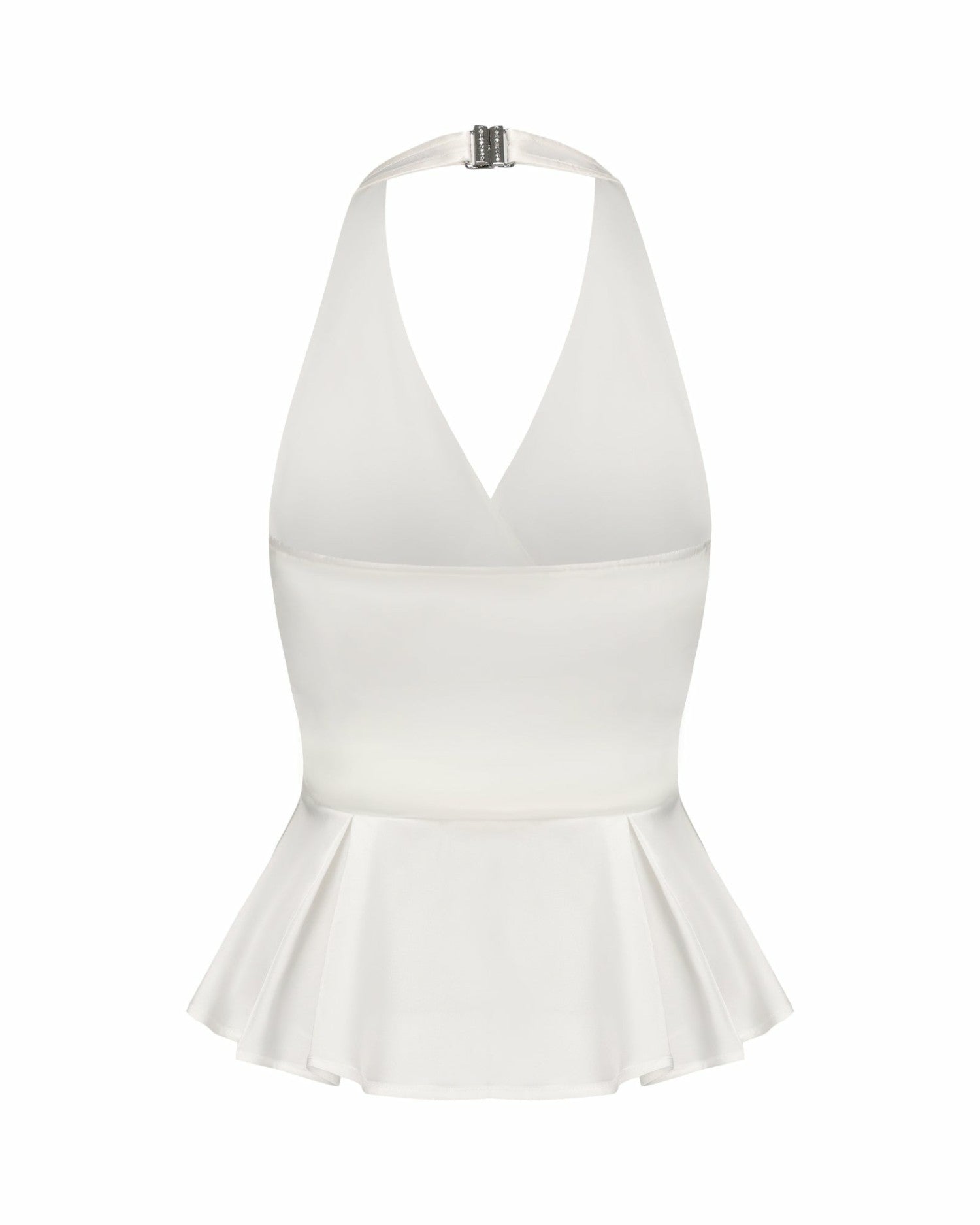 Julisa Top: White Satin Top for Engagement Party | Nana Jacqueline