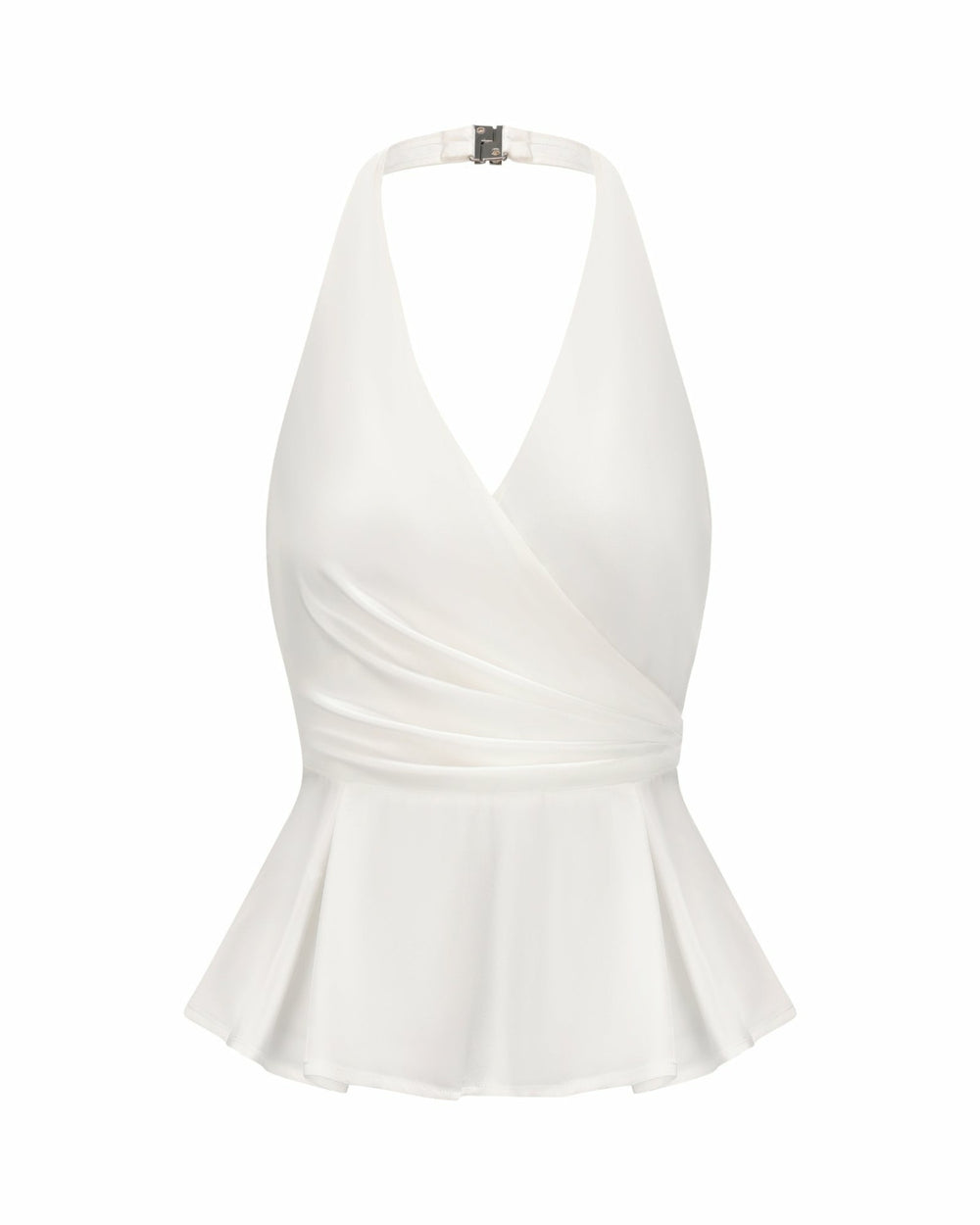 Julisa Top: White Satin Top for Engagement Party | Nana Jacqueline