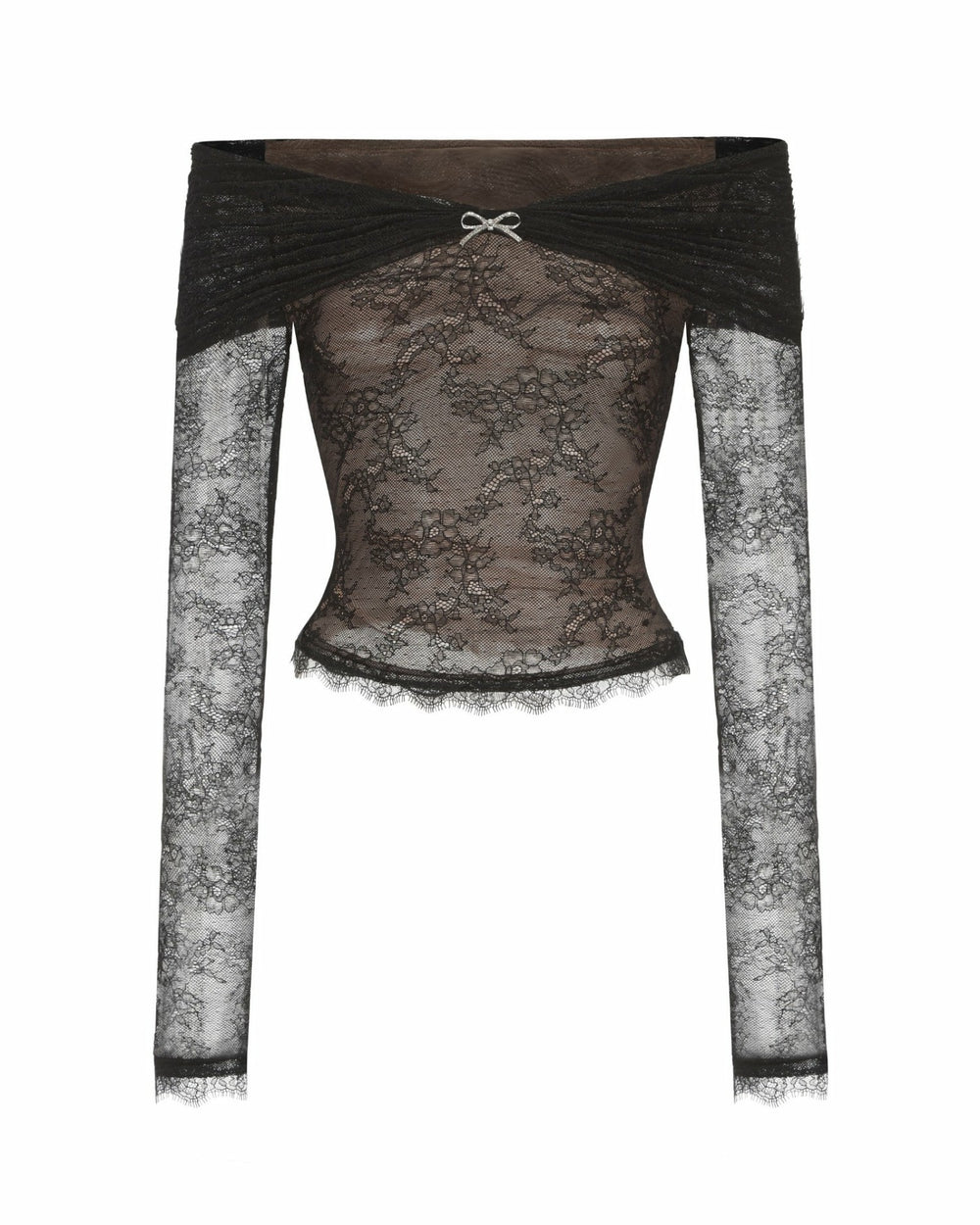 Evelina Top: Black Lace Top for Date Night | Nana Jacqueline