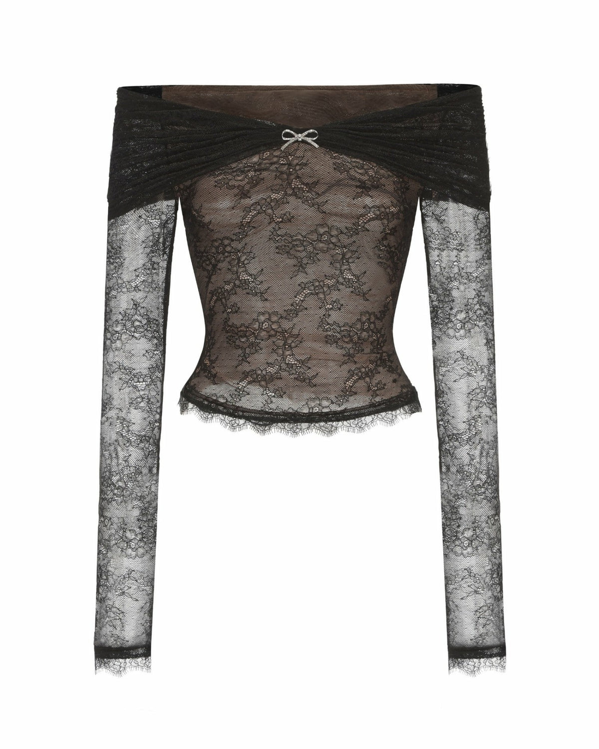 Evelina Top: Black Lace Top for Date Night | Nana Jacqueline