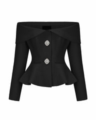 Blaire Top: Black Top for Date Night | Nana Jacqueline