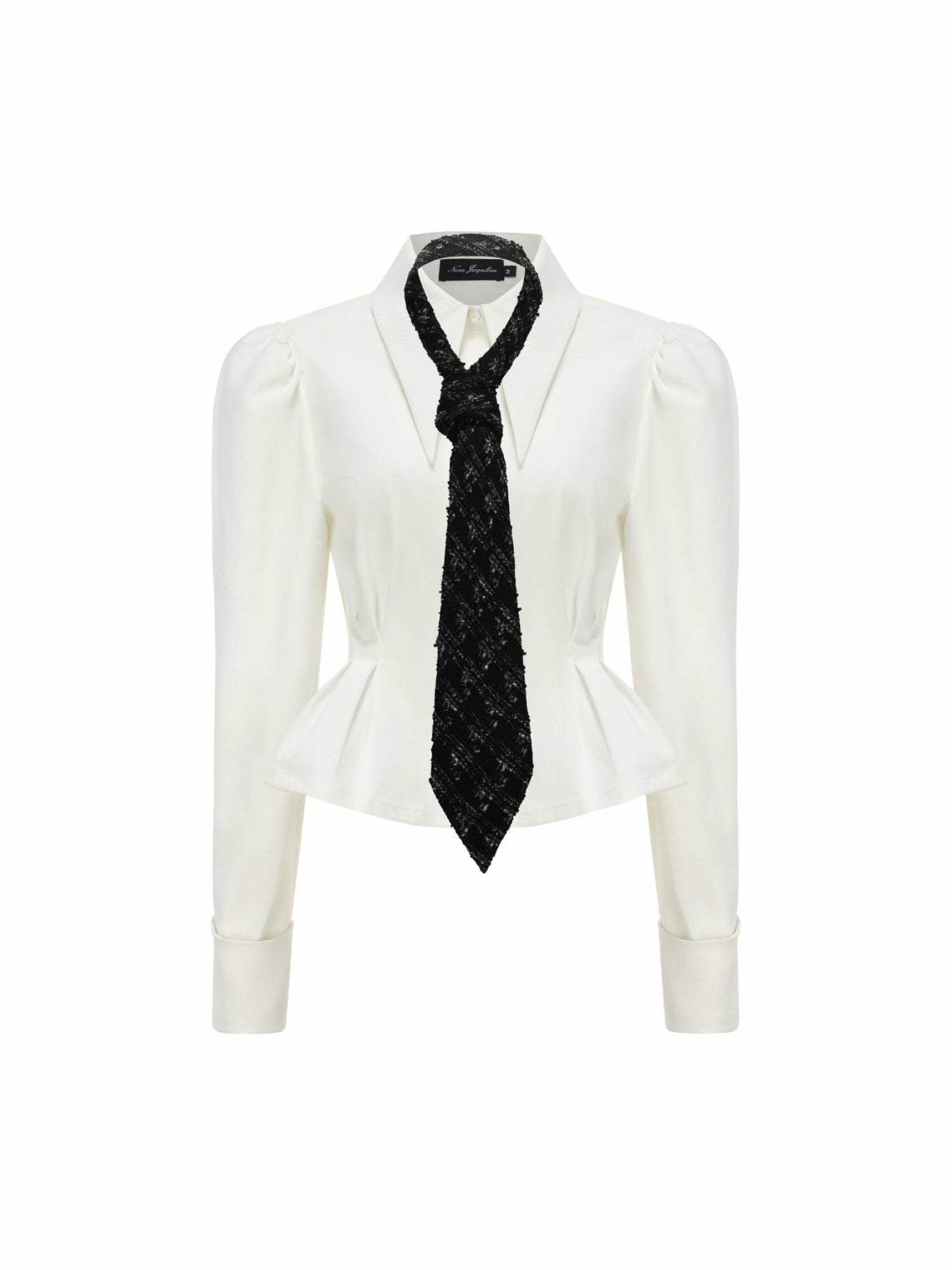 Kensie Top + Tie: White Top for Girls' Night Out | Nana Jacqueline