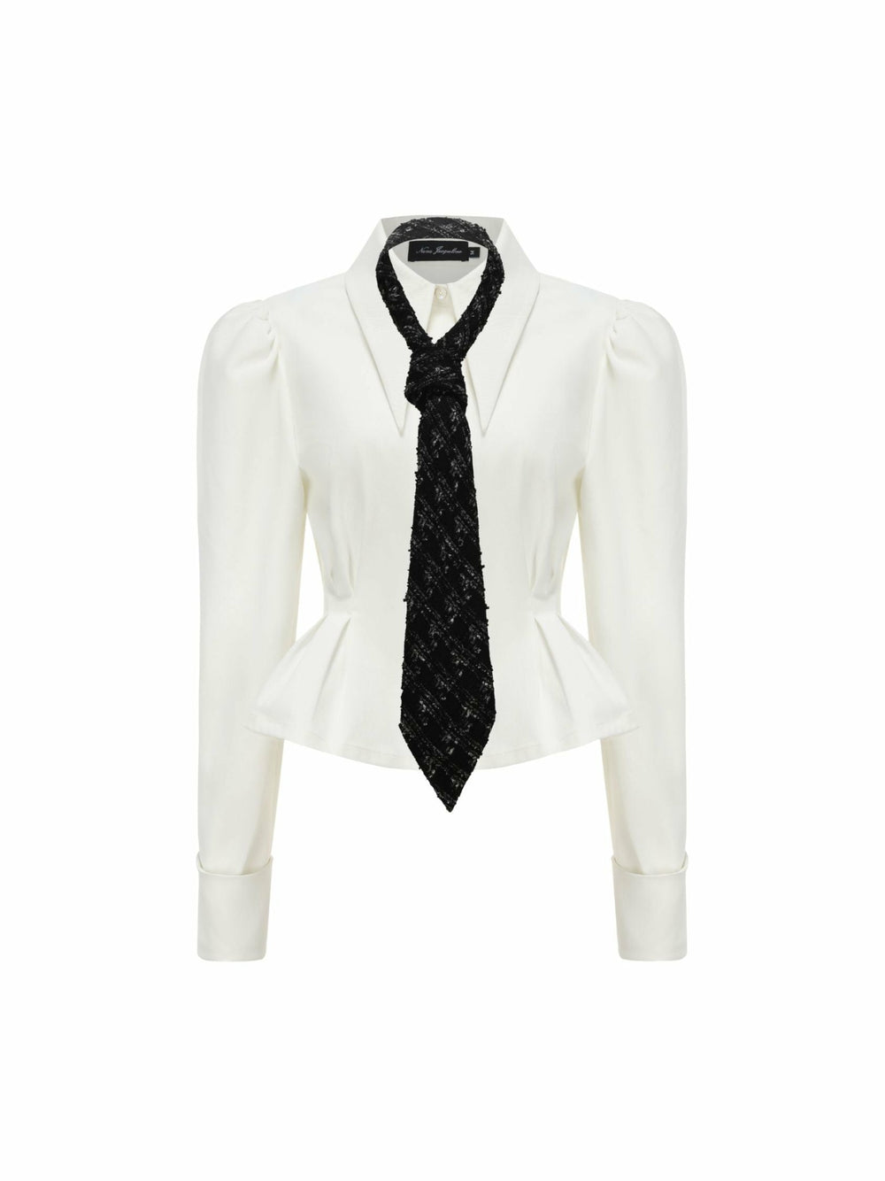 Kensie Top + Tie: White Top for Girls' Night Out | Nana Jacqueline