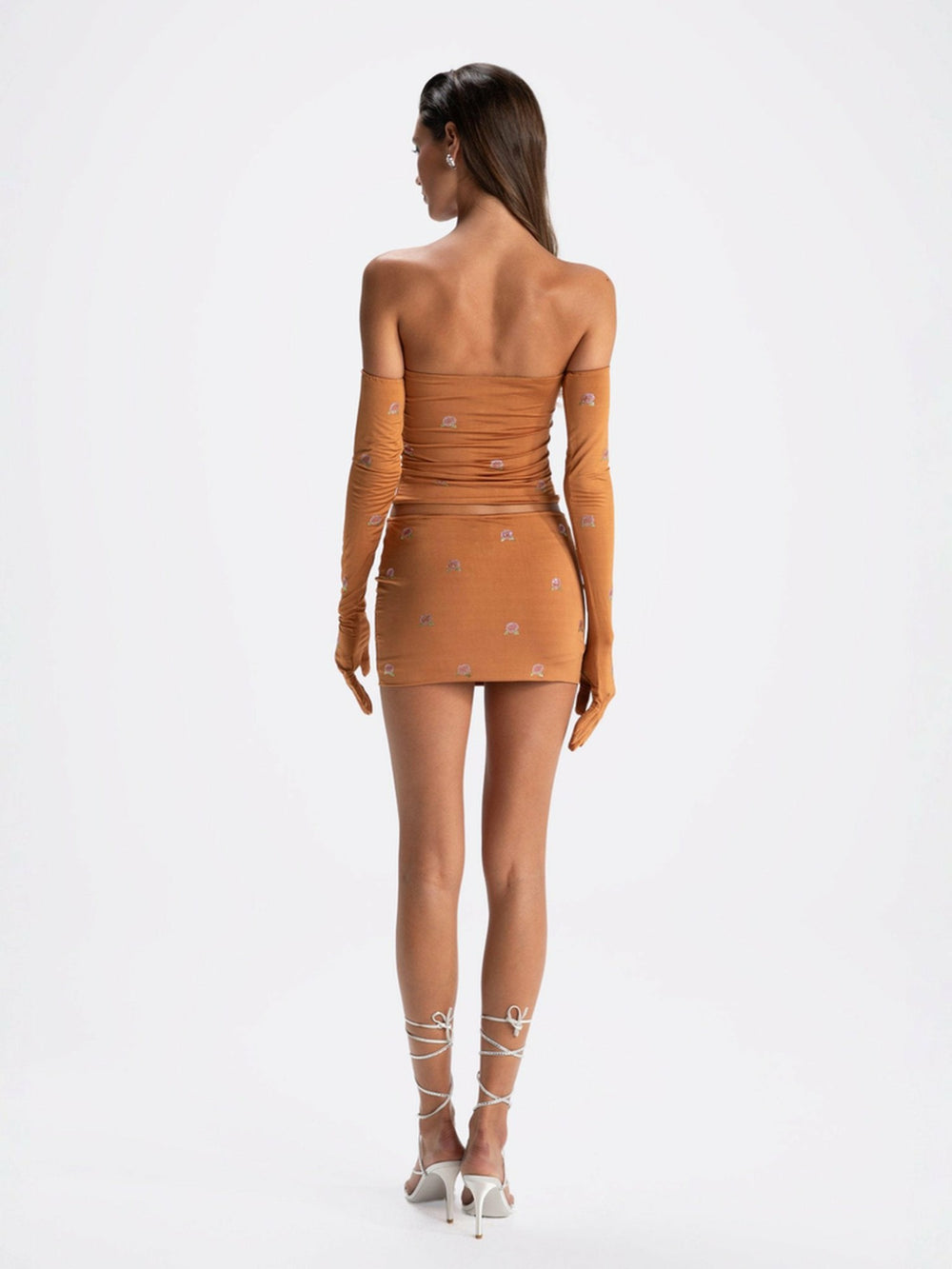 Rosana Embroidered Top: Brown Top for Date Night | Nana Jacqueline