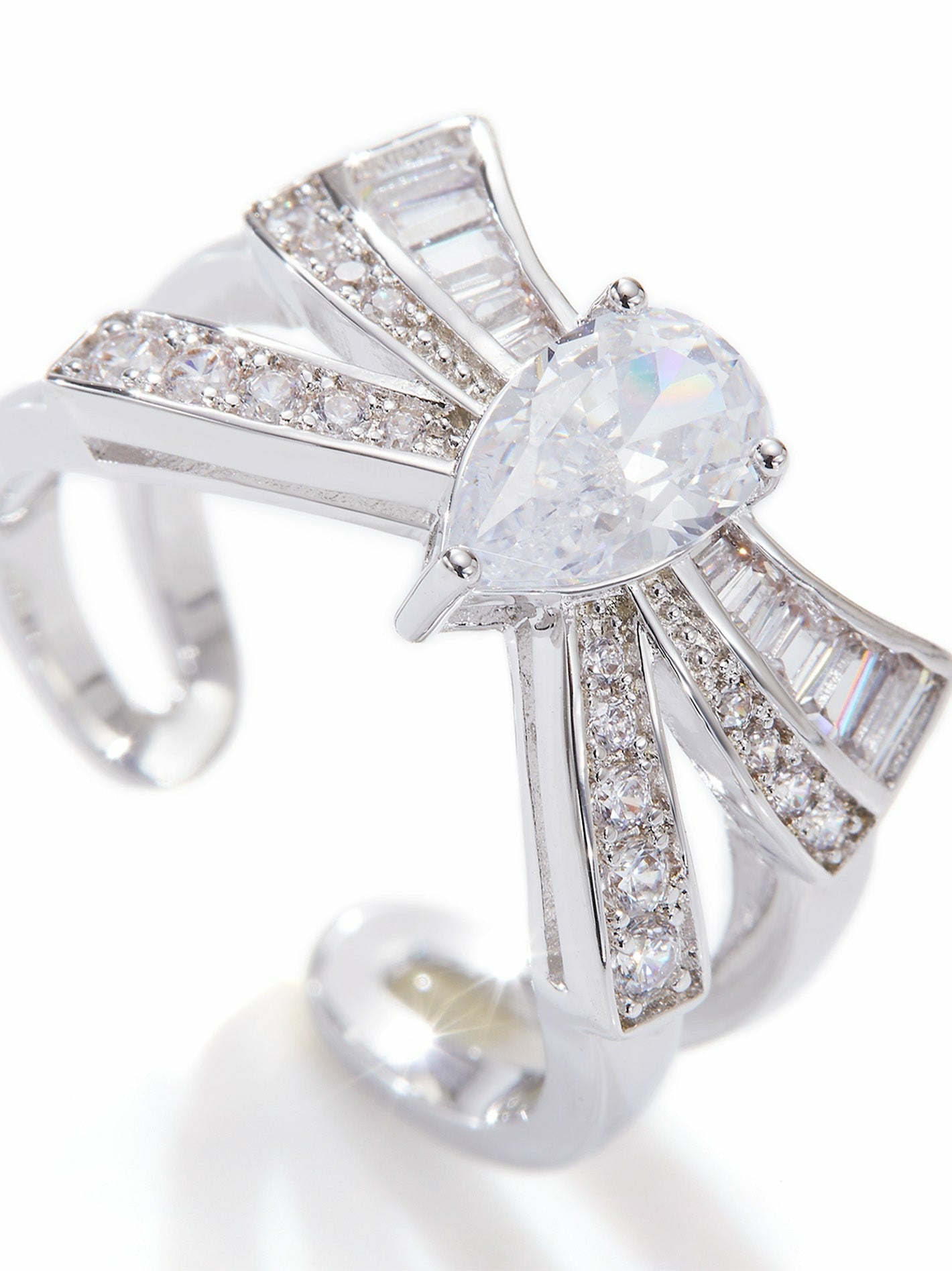 Claira Ring: White Ring for Engagement Party | Nana Jacqueline