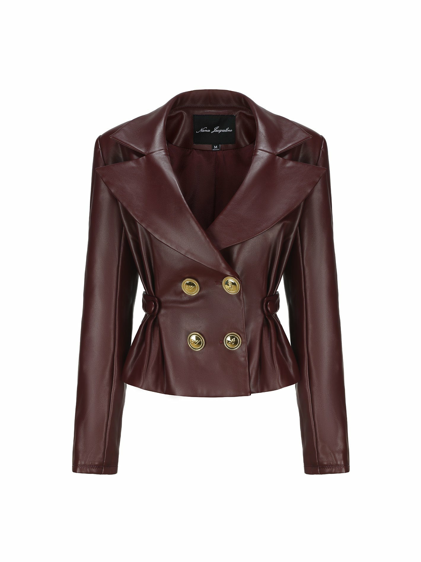Mirabel Faux Leather Jacket: Brown Jacket for Date Night | Nana Jacqueline