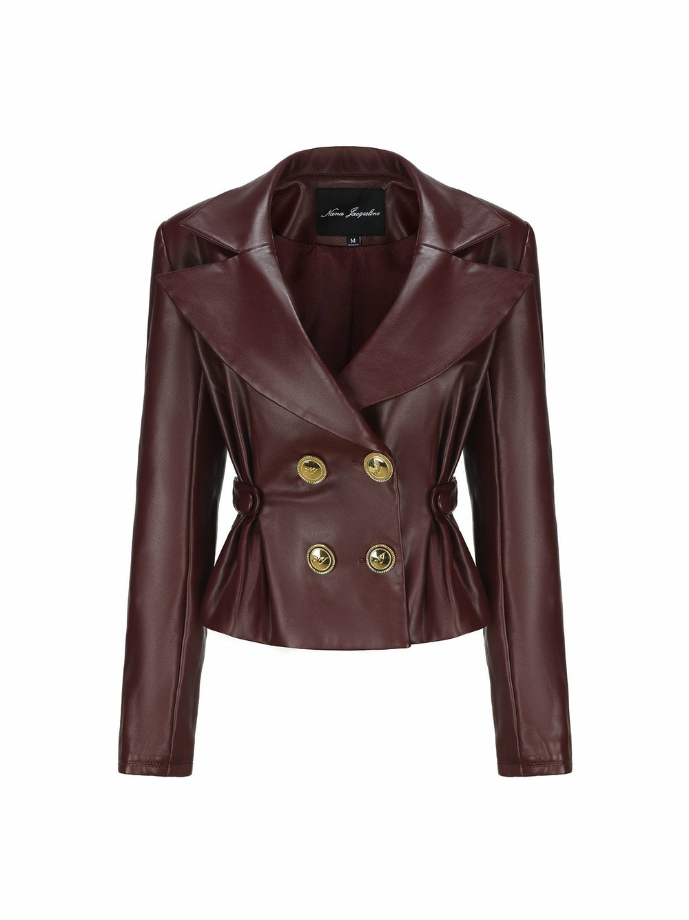 Mirabel Faux Leather Jacket: Brown Jacket for Date Night | Nana Jacqueline