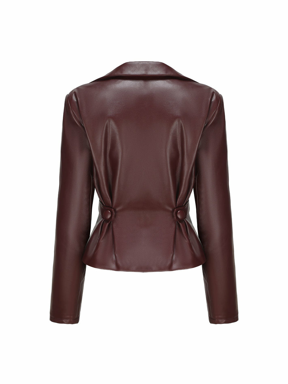 Mirabel Faux Leather Jacket: Brown Jacket for Date Night | Nana Jacqueline