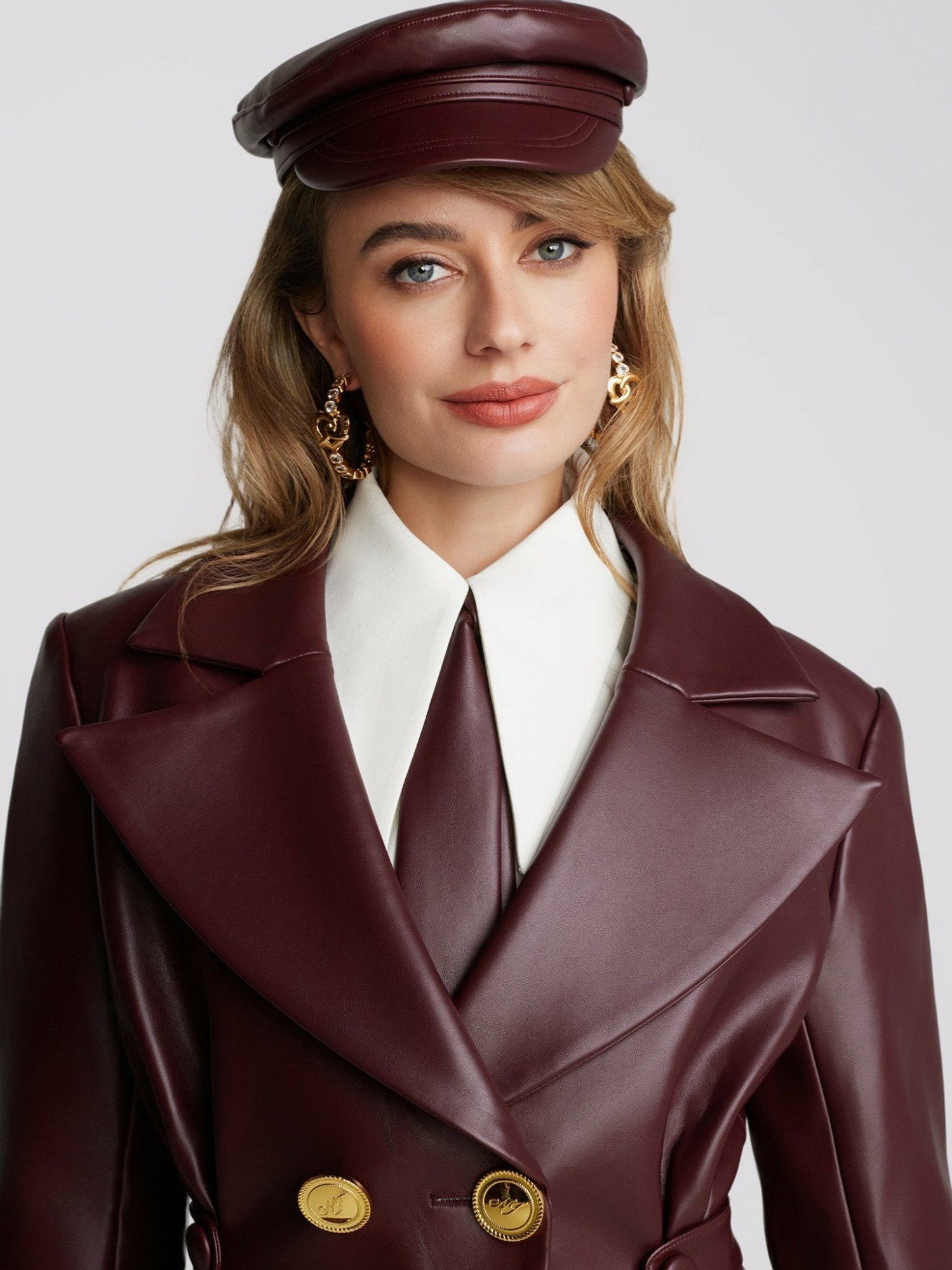 Mirabel Faux Leather Jacket: Brown Jacket for Date Night | Nana Jacqueline