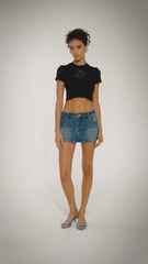 Elle Baby Tee: Black Baby Tee for Casual Luxury Daytime Outfit | Nana Jacqueline