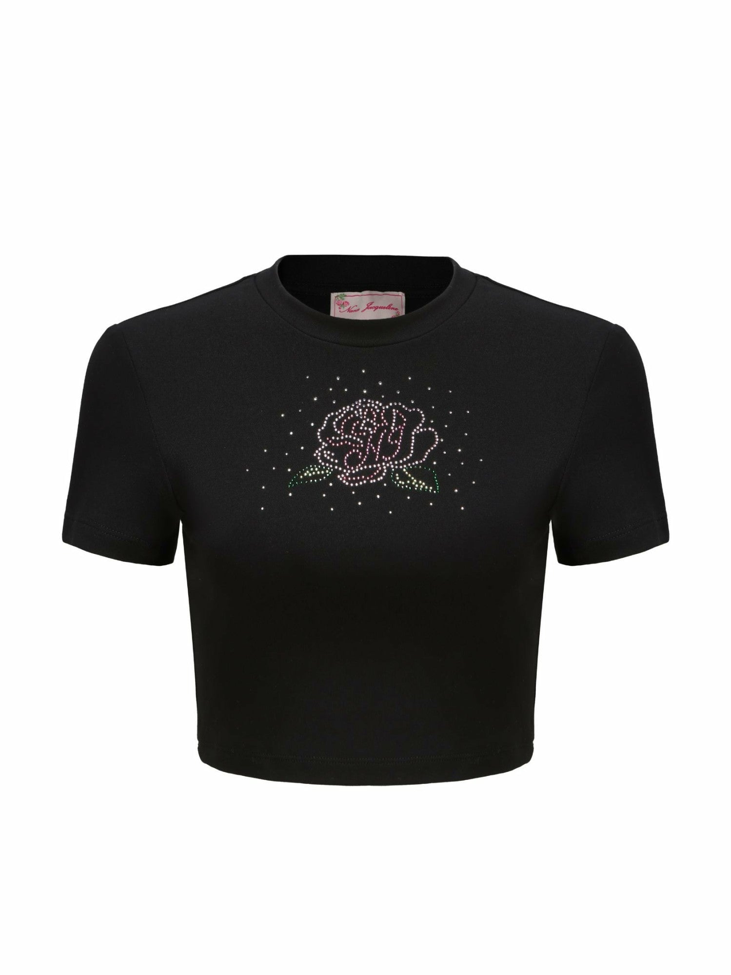 Elle Baby Tee: Black Baby Tee for Casual Luxury Daytime Outfit | Nana Jacqueline